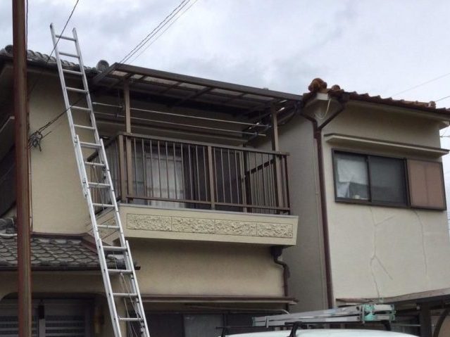 播磨町の谷板金交換工事を行った住宅